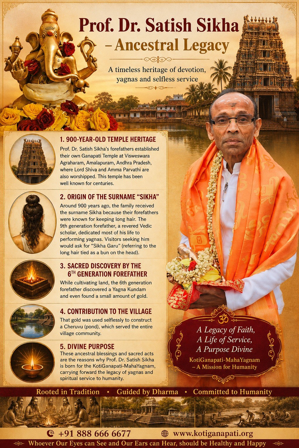 Guruji Dr. Satish Sikha — Ancestral Legacy